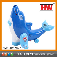 Забавная пластмассовая универсальная синяя игрушка для дельфинов